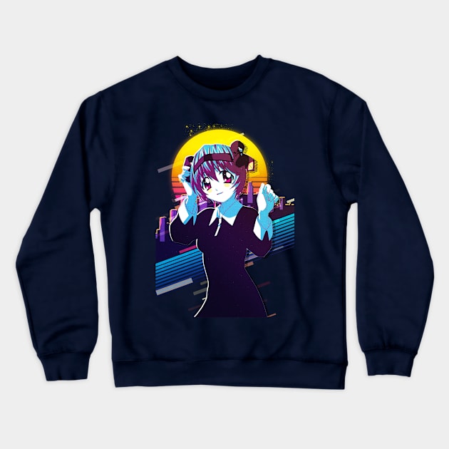 Elfen Lied - Nana Crewneck Sweatshirt by 80sRetro